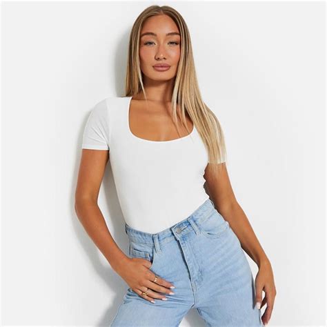 double lined bodysuit|white bodysuit double layered.